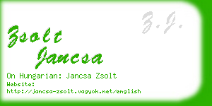 zsolt jancsa business card